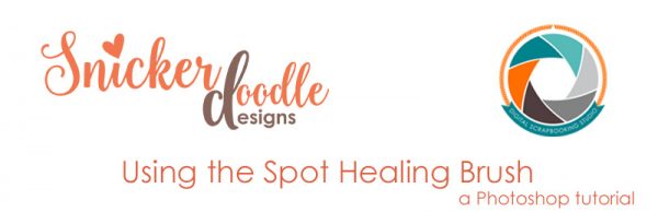 Using the Spot Healing Brush by SnickerdoodleDesigns