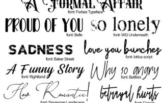 using fonts to express emotions