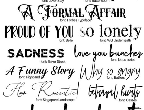 Using fonts to convey emotion or feeling in your page